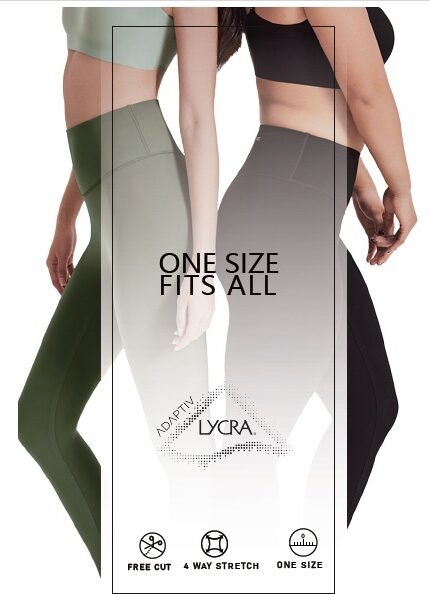 Leggings Técnicos "Adaptiv One-Size" – Talla Única Universal con Tecnología Lycra® y Soporte Moldeador